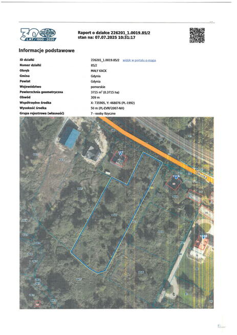 Działka budowlana Gdynia, Olkuska