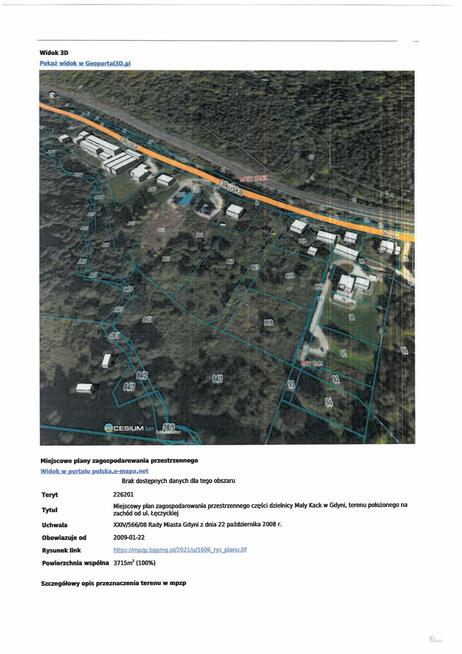 Działka budowlana Gdynia, Olkuska