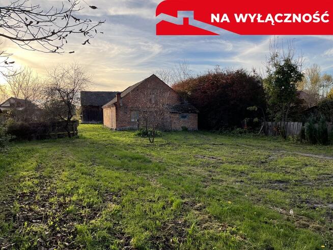 Drewniany dom na działce w Świeciechowie Dużym.