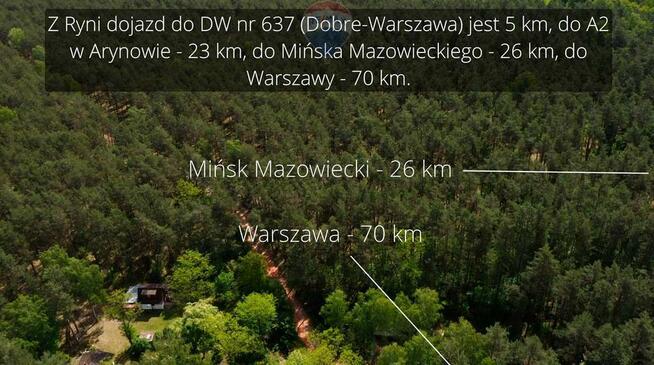 Działka leśna z możliwością zabudowy w MPZP