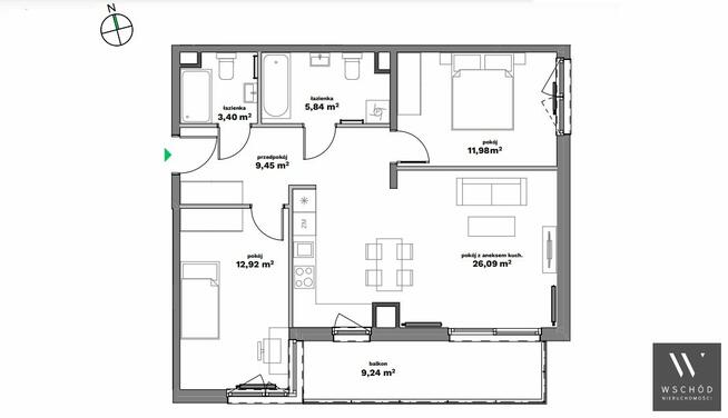 Mieszkanie Kraków Bronowice