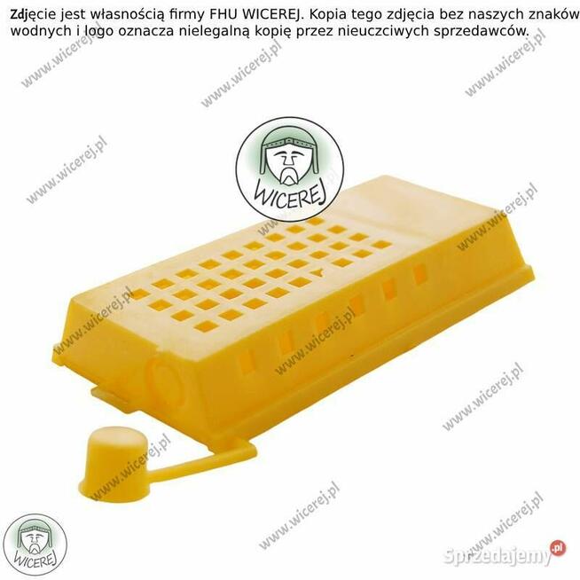 Klateczka na matkę pszczelą transportowa z korkiem