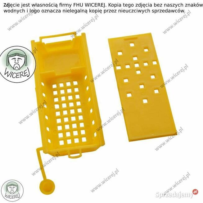 Klateczka na matkę pszczelą transportowa z korkiem