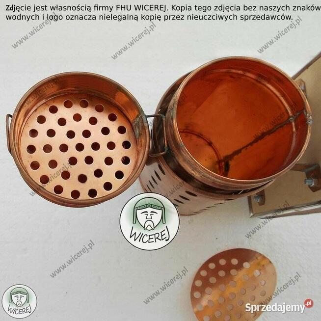 Podkurzacz Solidny Premium Miedziany z Chłodnicą