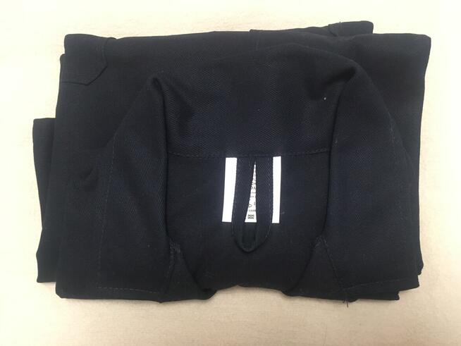 Fartuch roboczy czarny Nowy Bawełna L laborki warsztat