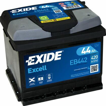 Akumulator 44Ah 420A Exide Excell EB442 EN PRAWY PLUS