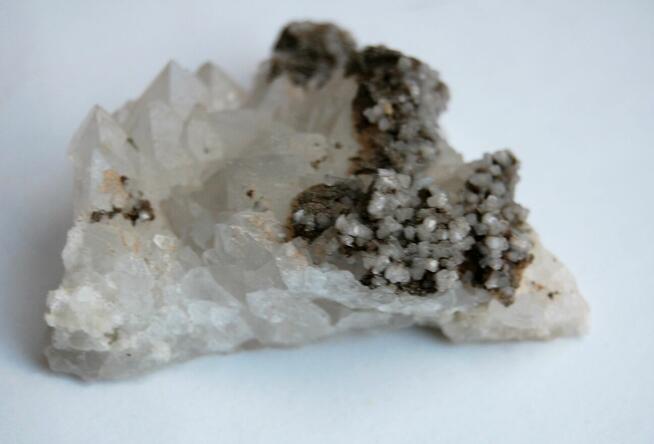 Kryształ górski, piryt szczotka naturalny Bułgaria