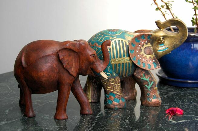 Słoń egipski, drewniany, rzeźba, drewno, rękodzieło, Egipt