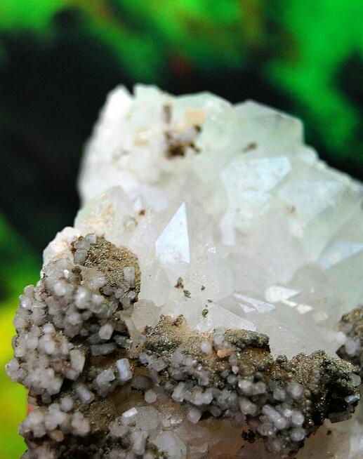 Kryształ górski, piryt szczotka naturalny Bułgaria