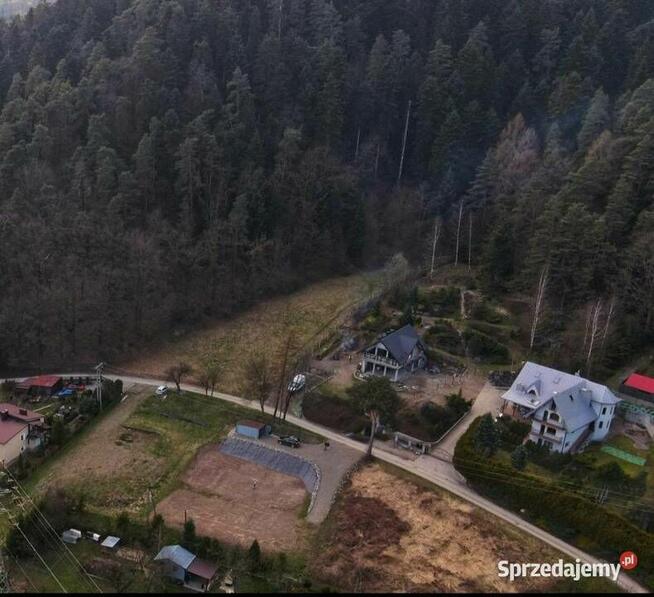 Działka budowlana Nowy Sącz Chełmiec 14ar z pozwoleniem