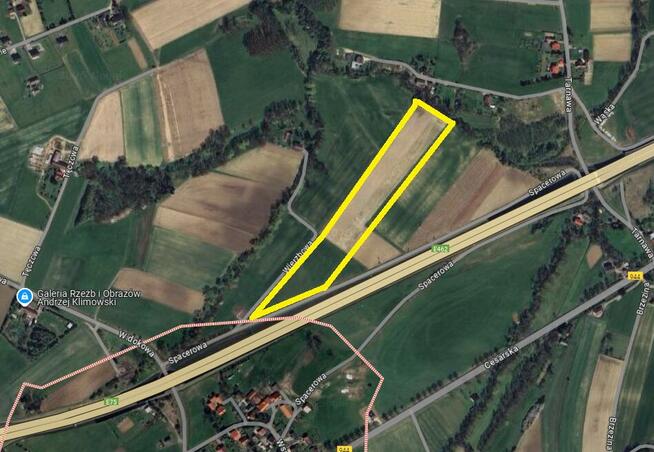 Działka przemysłowa Łączka gm. Dębowiec