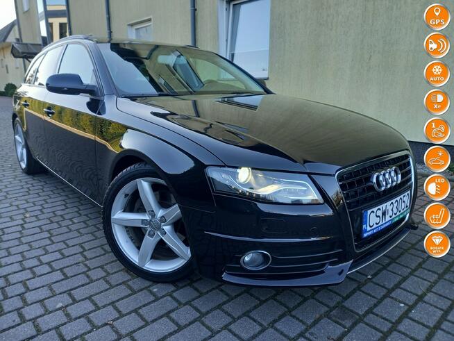 Audi A4 2.0Tdi CR 2xLedy BiXenon Skóry Navi Panorama Full Opcja Zarejestrowany