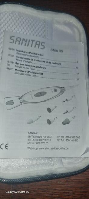 Frezarka do paznokci sanitas sma25