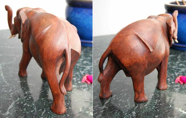 Słoń egipski, drewniany, rzeźba, drewno, rękodzieło, Egipt