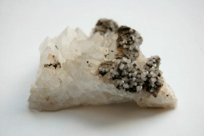 Kryształ górski, piryt szczotka naturalny Bułgaria