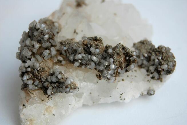 Kryształ górski, piryt szczotka naturalny Bułgaria