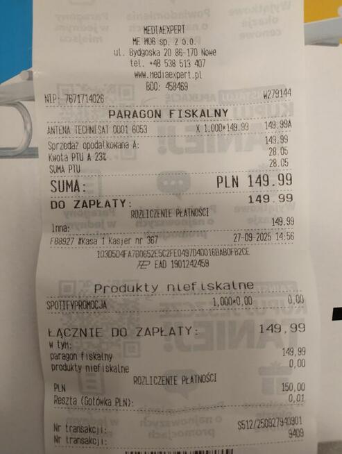 Antena kierunkowa TECHNISAT Technicombo UHDT 2000