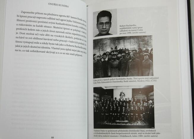 Ondřej Kundra. Putinovi agenti. Książka j. czeski