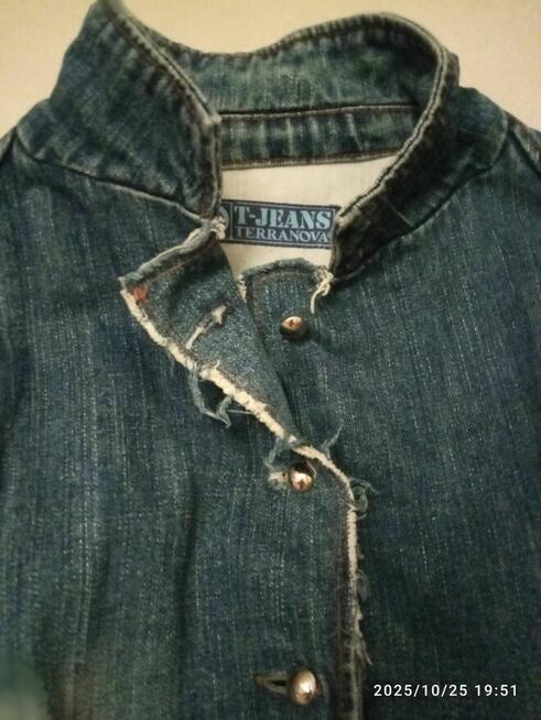 Stylowa marynarka z grubego dżinsu