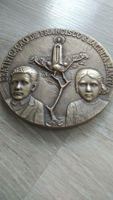 Papież Jan Paweł II Fatima Portugalia Medal Medalion cudo