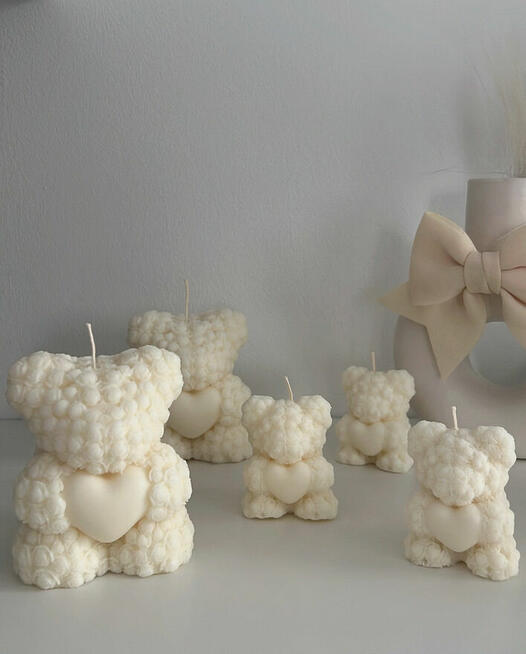 Świeca sojowa duży mis Teddy 285 g