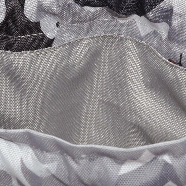 Torebka Sakiewka Szara z Motywem Leśnych Zwierząt – Handmade