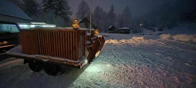 Jacuzzi balia mobilna na przyczepie wynajem