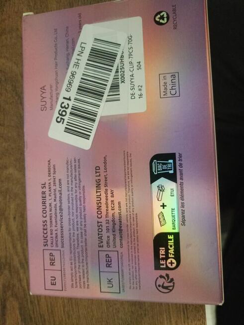 SUYYA włosy doczepiane na klipsach.