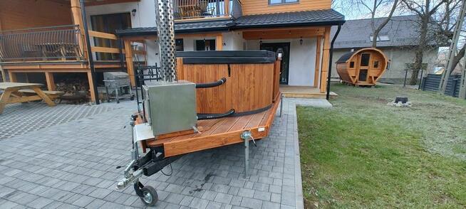 Jacuzzi balia mobilna na przyczepie wynajem