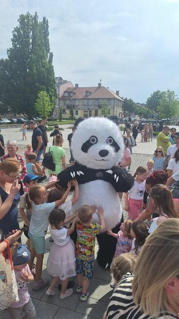 Biały Miś i Panda zapraszają do wspólnej zabawy.