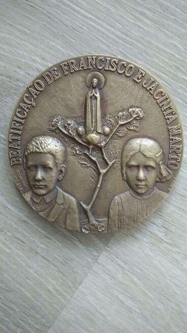 Papież Jan Paweł II Fatima Portugalia Medal Medalion cudo