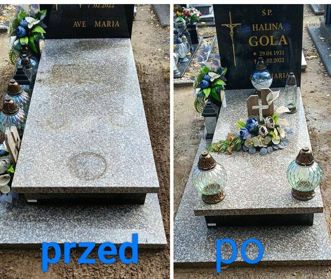 Czyszczenie kostki brukowej i pomników