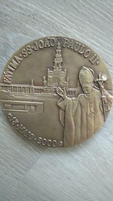 Papież Jan Paweł II Fatima Portugalia Medal Medalion cudo