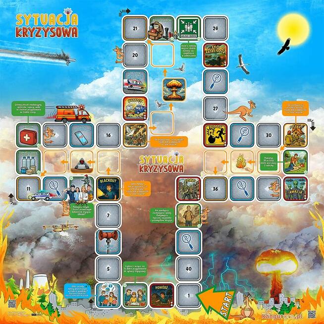 Gra XXL SYTUACJA KRYZYSOWA dla DZIECI do skakania, nauki i z