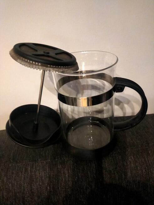 Zaparzacz do kawy/herbaty, szkło/stal nierdz, 1 l