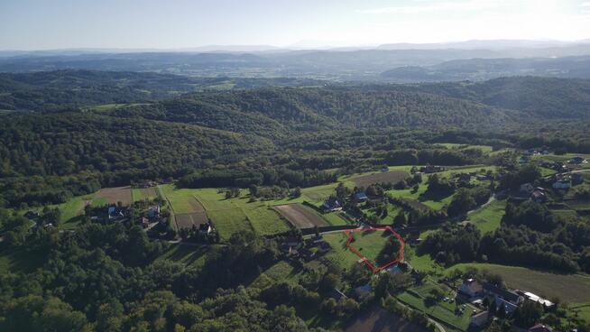 Widokowa działka budowlana – Dąbrówka Szczepanowska