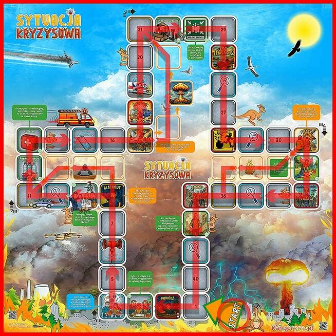 Gra XXL SYTUACJA KRYZYSOWA dla DZIECI do skakania, nauki i z