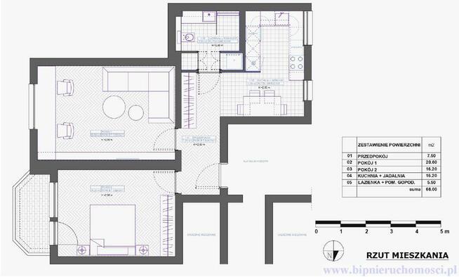 Mieszkanie Wrocław Krzyki, Krucza