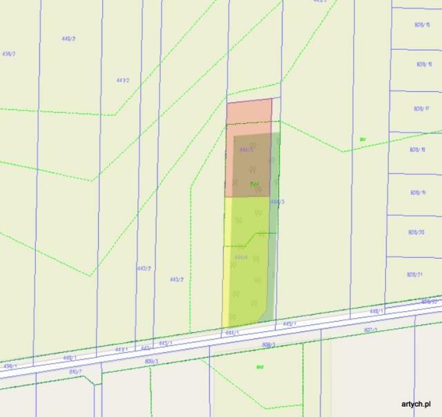 Działka budowlana Kupientyn gm. Sabnie