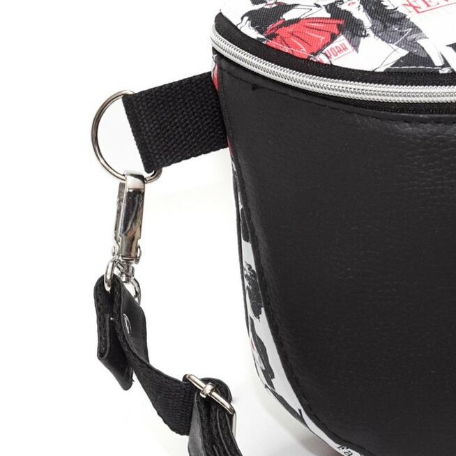 Torebka-Nerka Czarna z Motywem Fashion – 3w1 Handmade