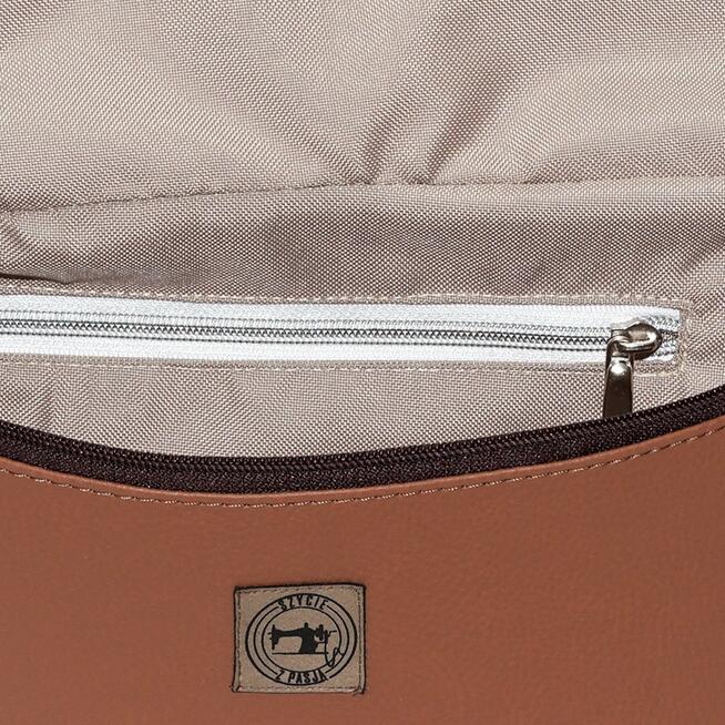 Torebka-Nerka Brązowa z Motywem Mandali – 3w1 Handmade