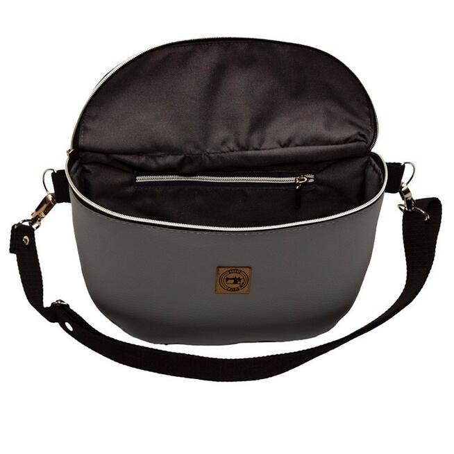 Torebka-Nerka Szara z Motywem Psich Łapek – 3w1 Handmade