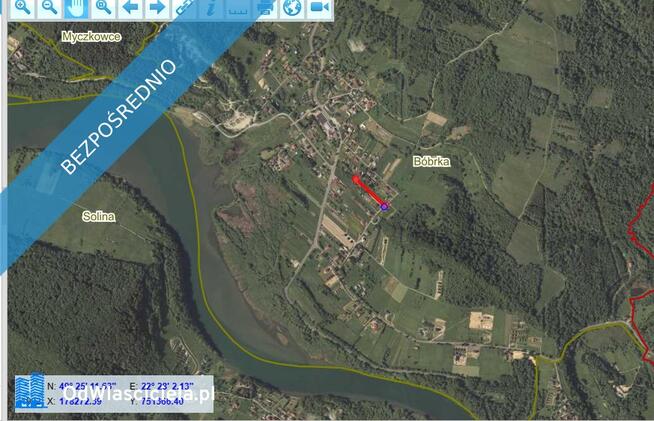 Działka, Bieszczady, Bóbrka, k. SOLINA