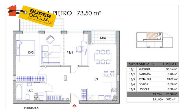 Mieszkanie Kraków gm. Kraków-Podgórze,