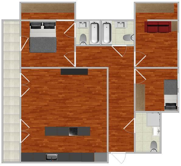 Sarmacka 10B, apartament 4 pokojowy, 133 m2