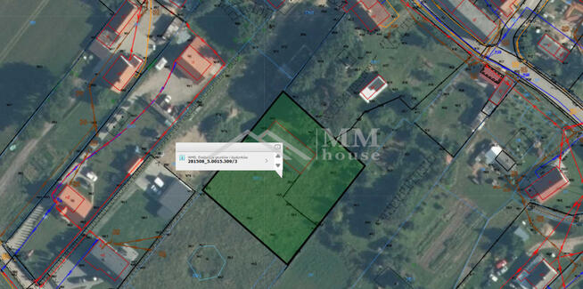 Działka budowlana z budynkiem gospodarczym