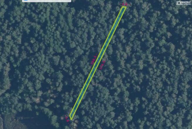 Działka leśna Stary Orzechów gm. Sosnowica