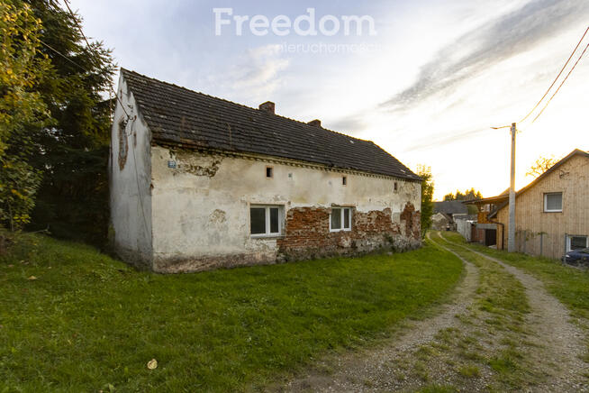 Nadziejów, panorama gór, tani dom do remontu
