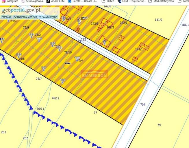 Widokowa, budowlana 1200 m2- Minoga ( gm. Skała)