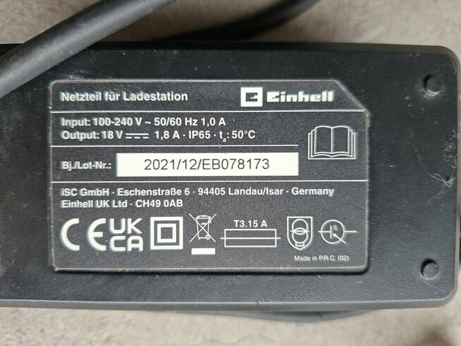 Zasilacz do stacji bazy ładowania robot koszący Einhell 18V